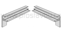 Krytka boční hliníková pod omítku KLASIK PA8619 - 195 mm - 06 antracitová (pravá+levá)