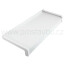 Parapet venkovní hliníkový ohýbaný EKONOMIK PA5090 - 090 mm - 01 bílá