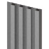 Obkladové panely Vilo MPC MODULO - akustický lamelový panel M - Brushed Steel /0,15 x 2,65 m